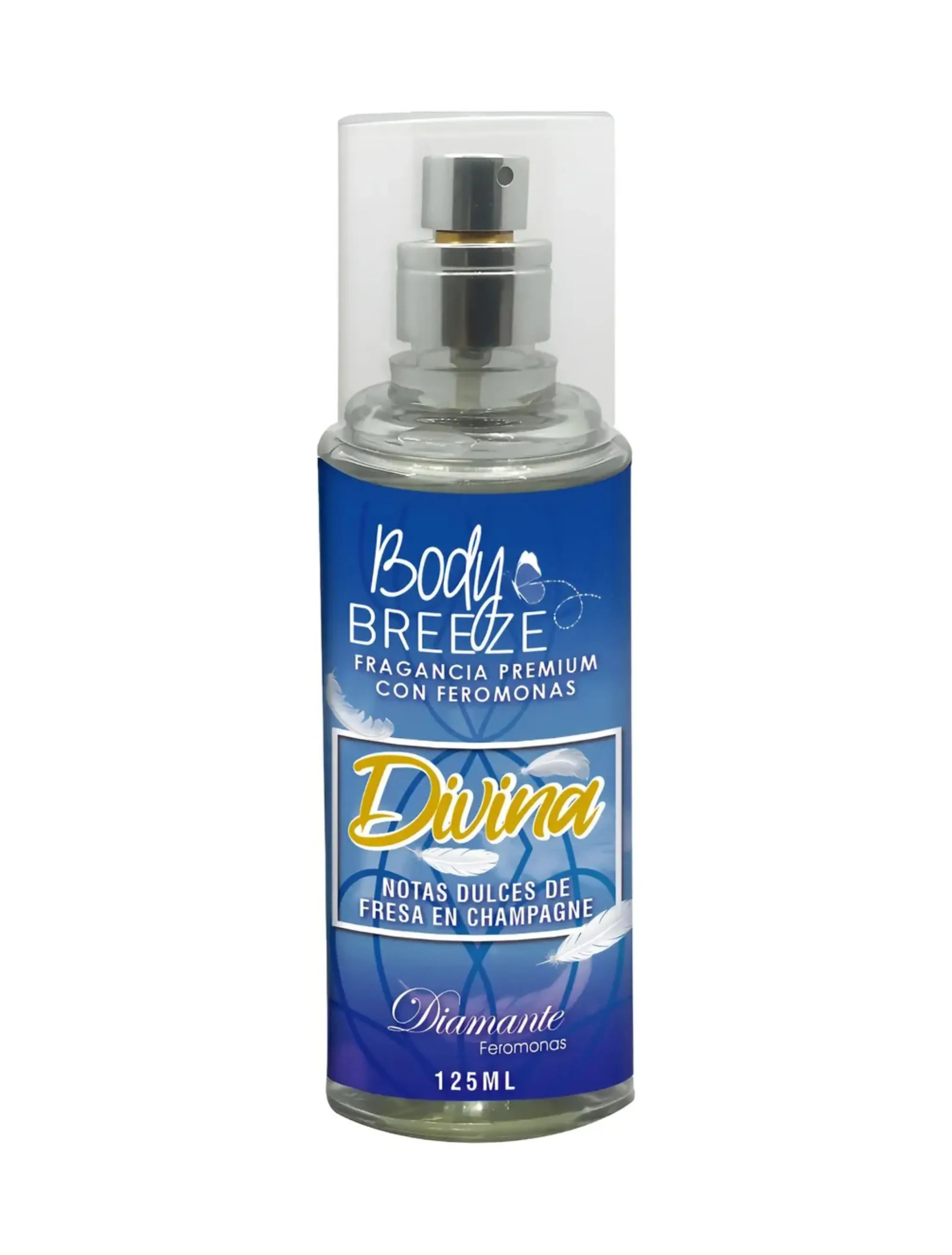 Fragancia con feromonas Body Breeze 125 ml DIVINA (FRESA CHAMPAGNE)