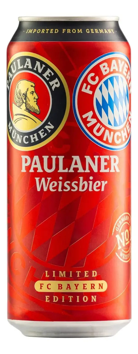 Cerveza Paulaner Weissbier FC Bayern