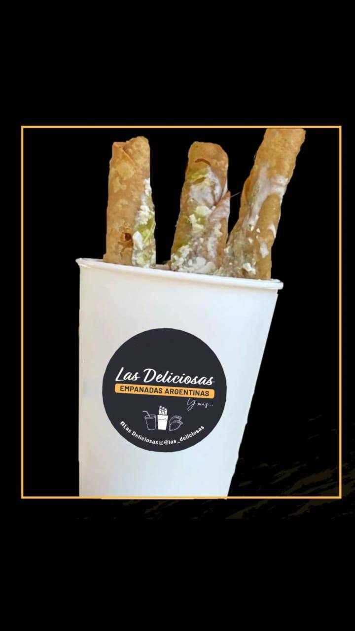 Orden de 4 Flautas en vaso (2 de Carne y 2 Papa)