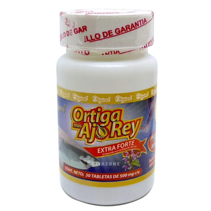 Ortiga Mas Ajo Rey 30 tabletas y 60 cápsulas Suplemento Alimenticio