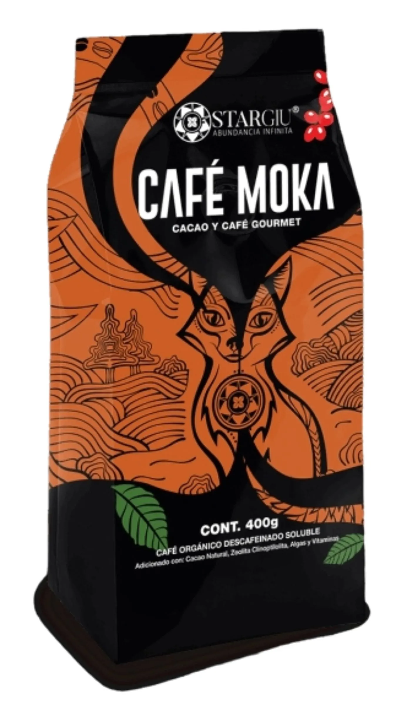 Moka Café Orgánico Gourmet STARGIU · Cacao Natural | 400 g