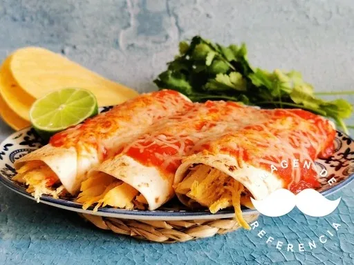 Enfrijoladas de Pollo