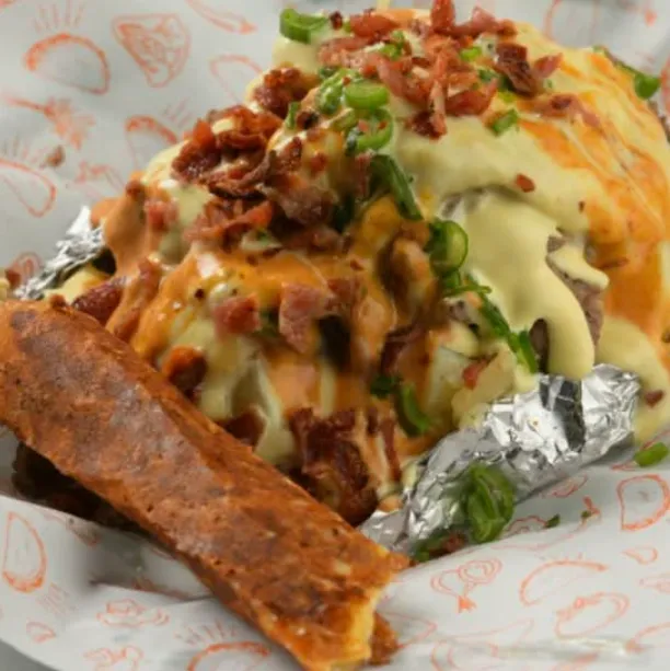 Papa con Arrachera