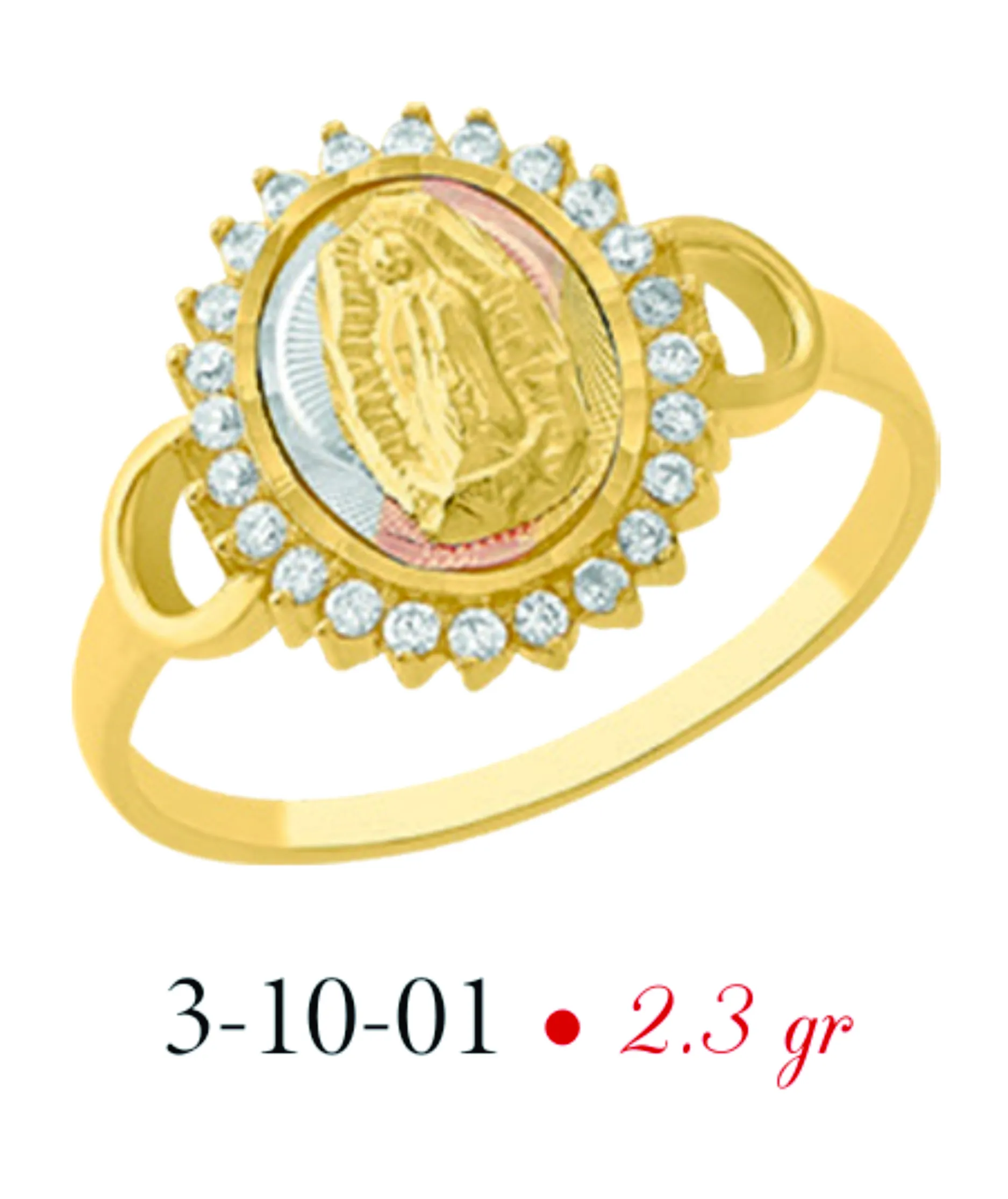 Anillo de Oro de 10 K CV-IMLD- 3-10-01
