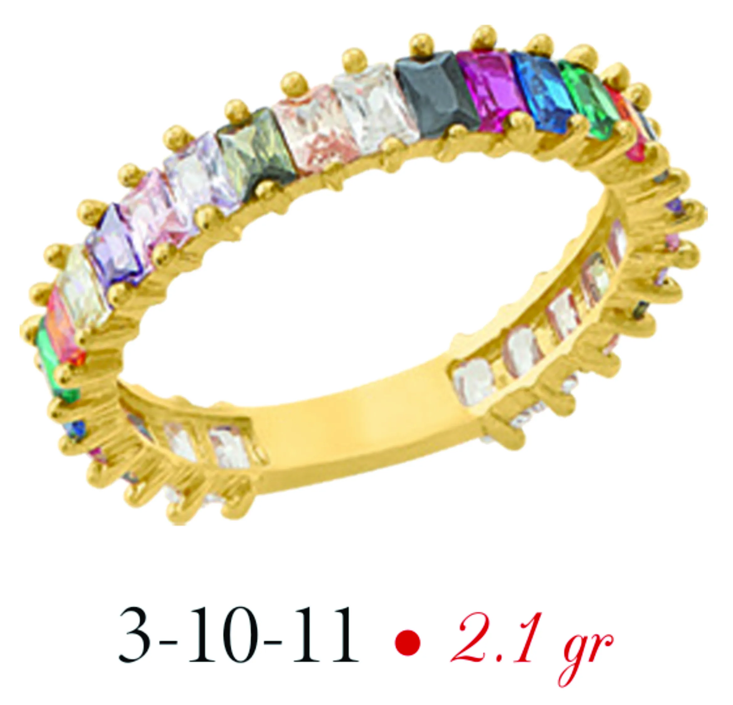Anillo modelo 3-10-11