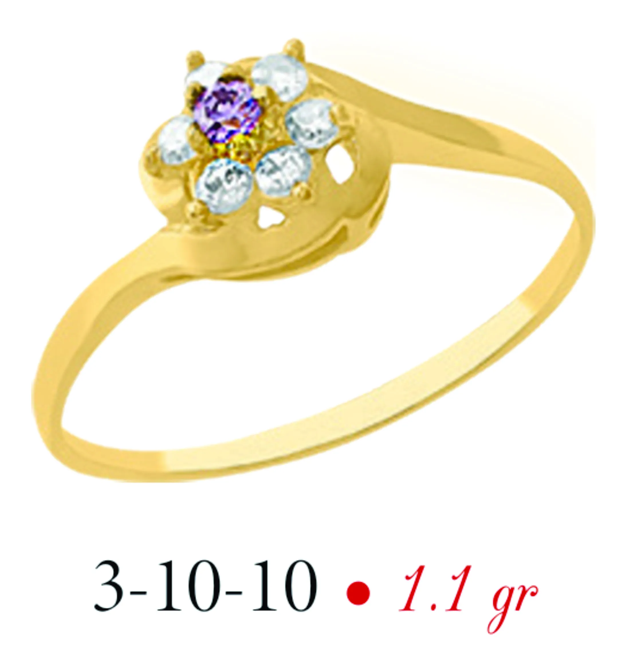 Anillo modelo 3-10-10