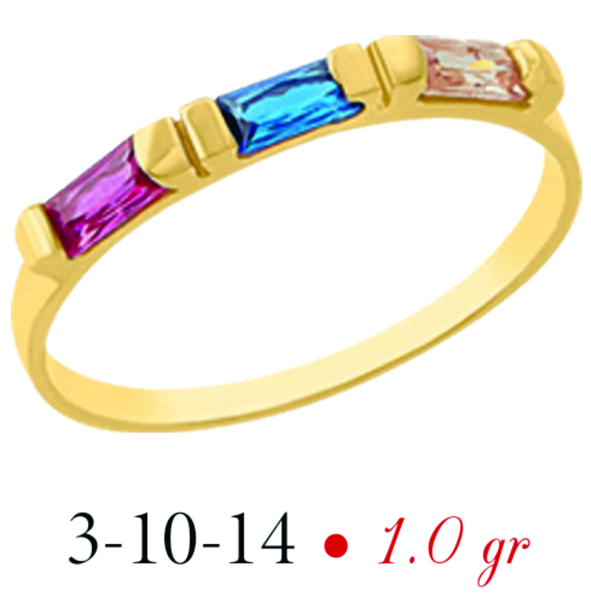Anillo modelo 3-10-14