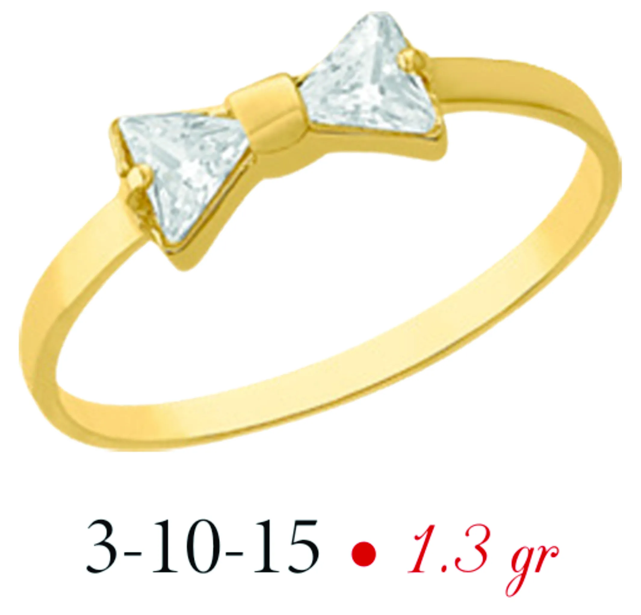 Anillo modelo 3-10-15