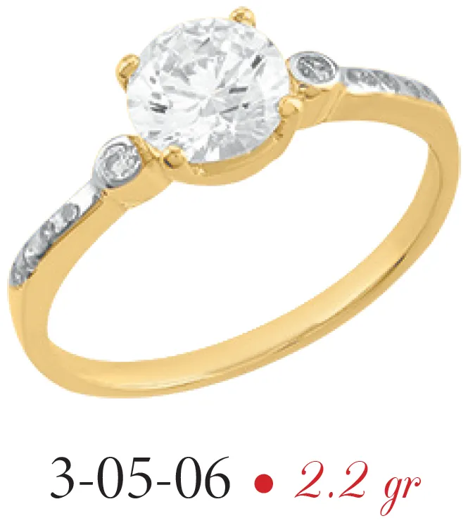Anillo Modelo 3-05-06 en Oro de 10K