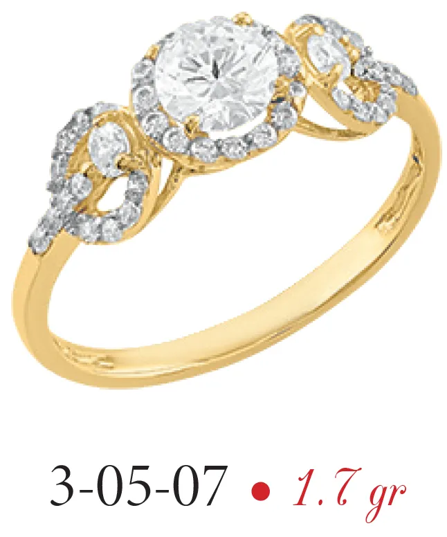 Anillo Modelo 3-05-07 en Oro de 10K