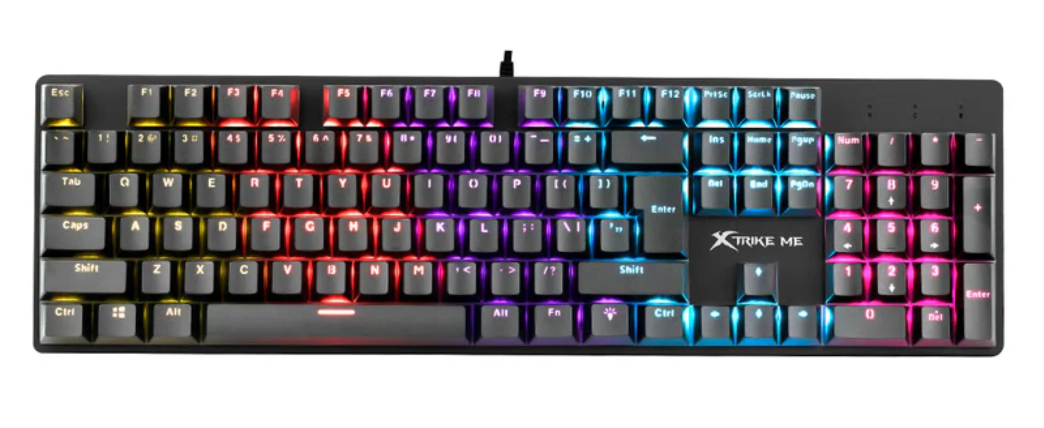 Teclado gamer |XTRIKE ME GK-915 |mecánico con luz gaming para computadora