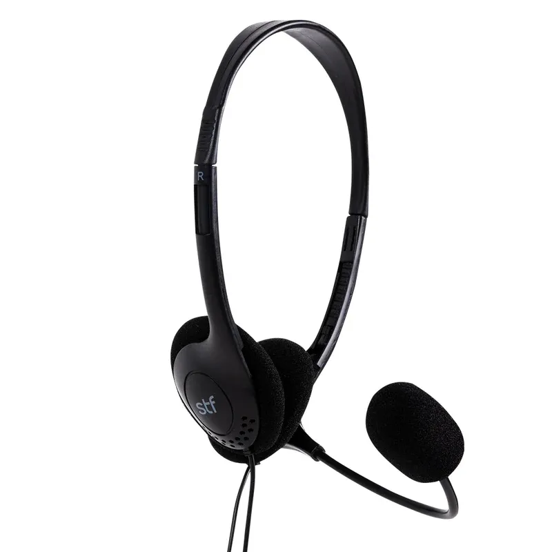 Audífono Alámbrico On-ear STF Lite Para computadora, Micrófono